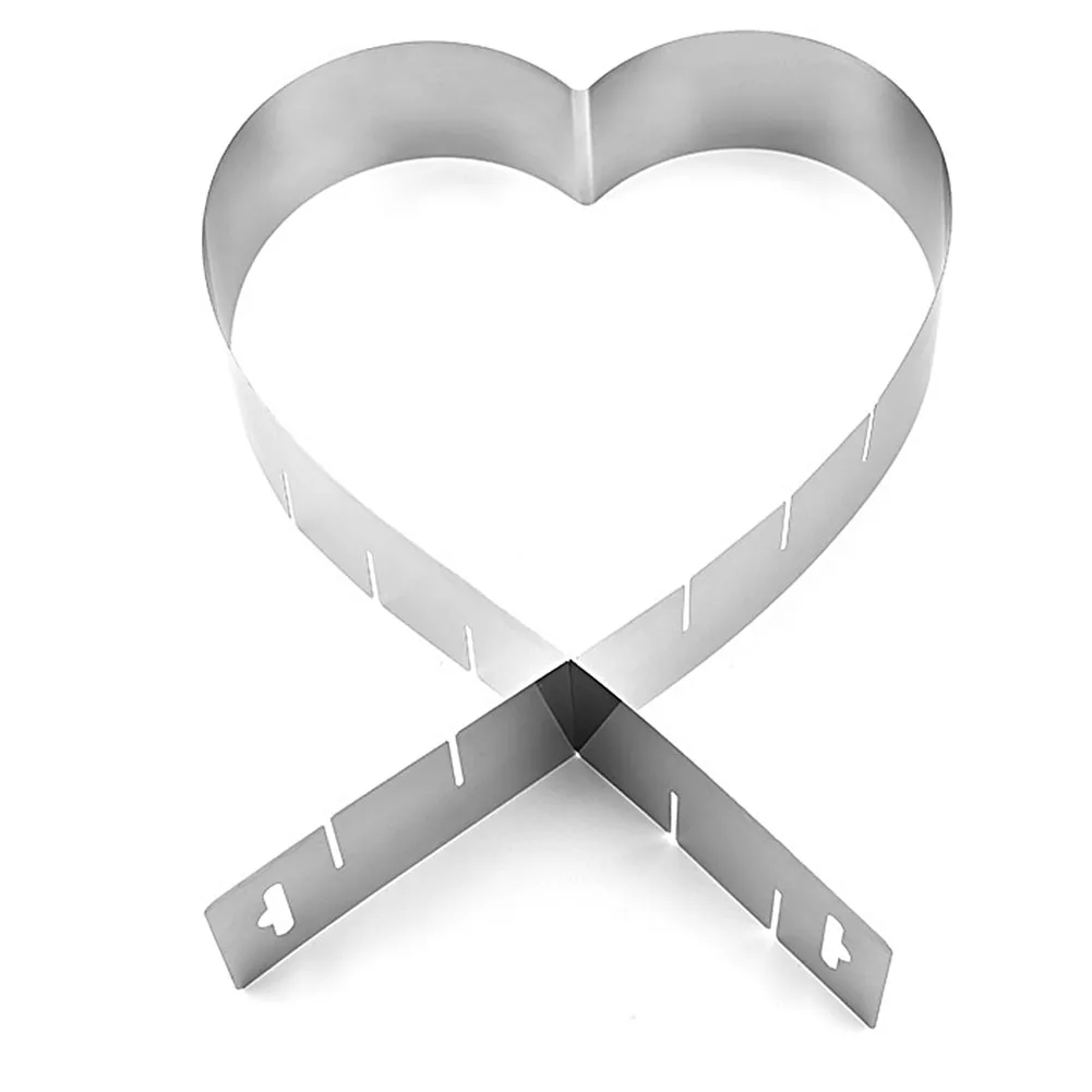 Mousse Ring Stainless Steel Heart Shape Adjustable DIY Pastry Mould Fondant Cutter Mold Safe Baking Tool Portable
Mousse Ring Stainless Steel Heart Shape Adjustable DIY Pastry Mould Fondant Cutter Mold Safe Baking Tool Portable
