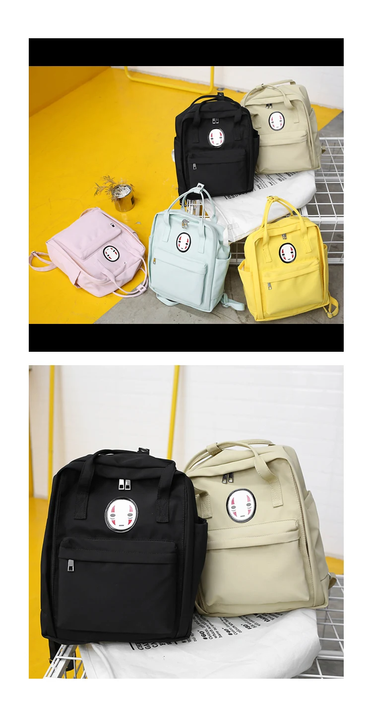 Kawaii Face Pastell Rucksack