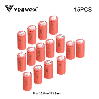 Subc Rechargeable 1500mAh SC 1.2V Ni-CD Batteries Made to 9.6V 12V 14.4V 18V 24V NICD Electric Parts Power tool Battery Cells
Subc Rechargeable 1500mAh SC 1.2V Ni-CD Batteries Made to 9.6V 12V 14.4V 18V 24V NICD Electric Parts Power tool Battery Cells