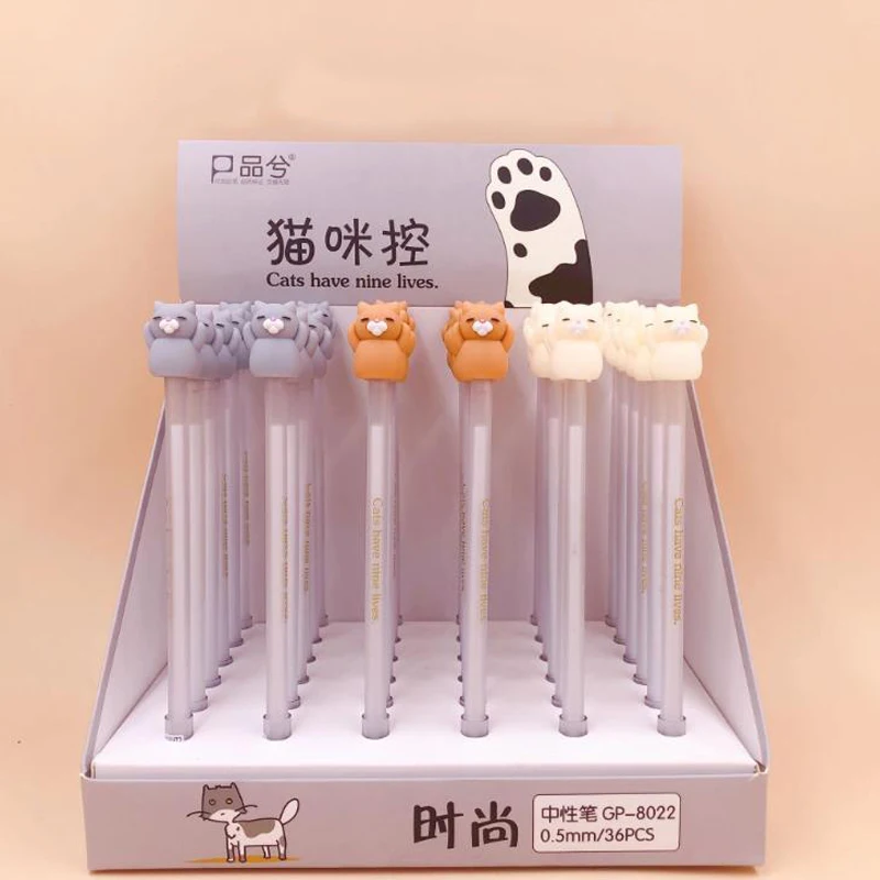 4 Pcs/set Cartoon 0.5mm Animal Cat Soft Silicone Gel Pens Signature Pen Escolar Papelaria School Office Supply Stationery Gift
4 Pcs/set Cartoon 0.5mm Animal Cat Soft Silicone Gel Pens Signature Pen Escolar Papelaria School Office Supply Stationery Gift