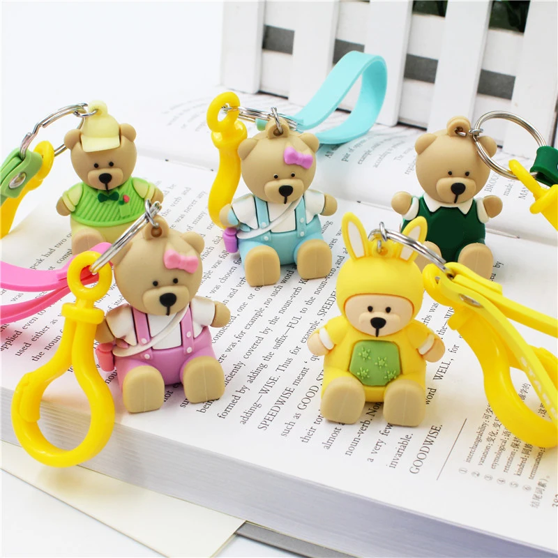 Cute Bear Keychain Cartoon Animal Sit brown bear Car KeyChain Keyrings for Women Phone Bag Pendant Jewelry Christmas Gift
Cute Bear Keychain Cartoon Animal Sit brown bear Car KeyChain Keyrings for Women Phone Bag Pendant Jewelry Christmas Gift