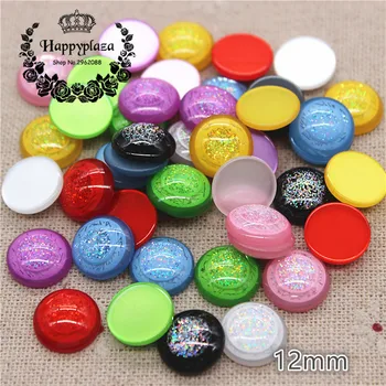 50pcs 12mm Mix Colors New Resin Glitter Round Flatback Cabochon DIY Handmade Button /Jewelry Accessories
50pcs 12mm Mix Colors New Resin Glitter Round Flatback Cabochon DIY Handmade Button /Jewelry Accessories