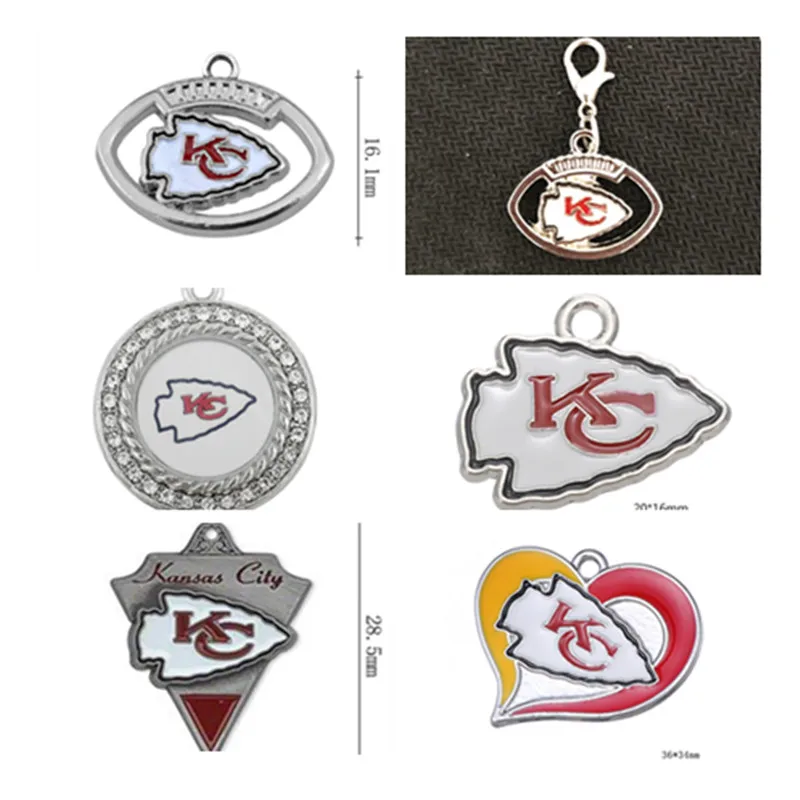 6 Style Enamel Football Sports Kansas City Team Charms Pendant For DIY Bracelet & Necklace & Earrings & Key chain Jewelry Making
6 Style Enamel Football Sports Kansas City Team Charms Pendant For DIY Bracelet & Necklace & Earrings & Key chain Jewelry Making