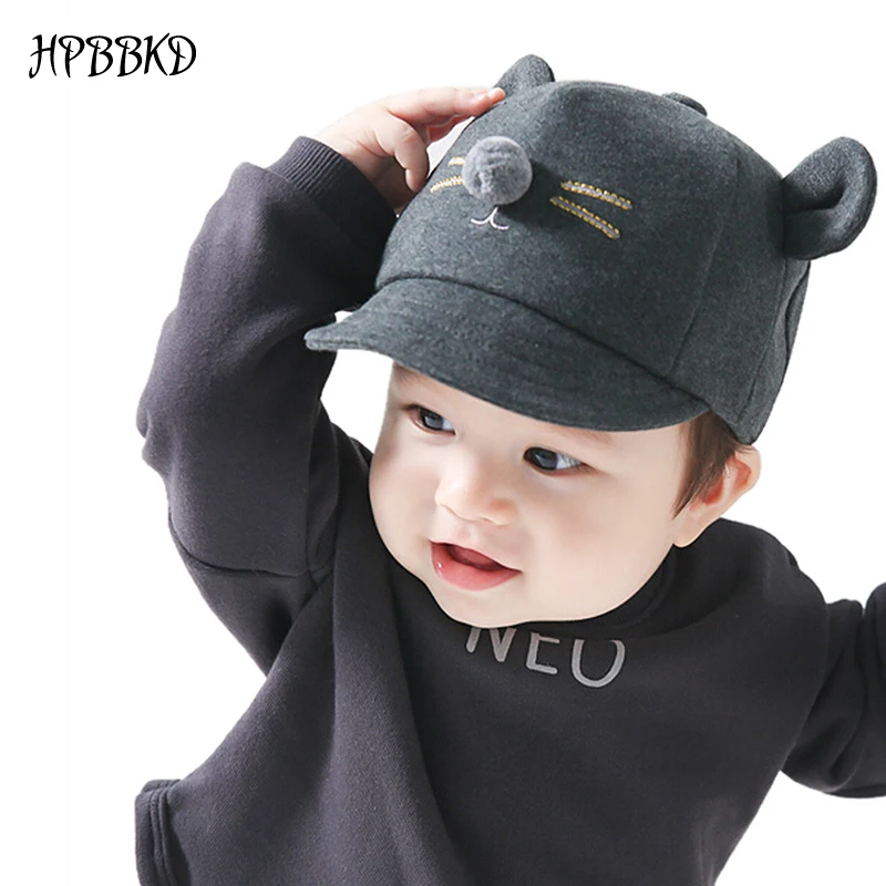 Модная детская шапка HPBBKD для новорожденных мальчиков и девочек хлопковая