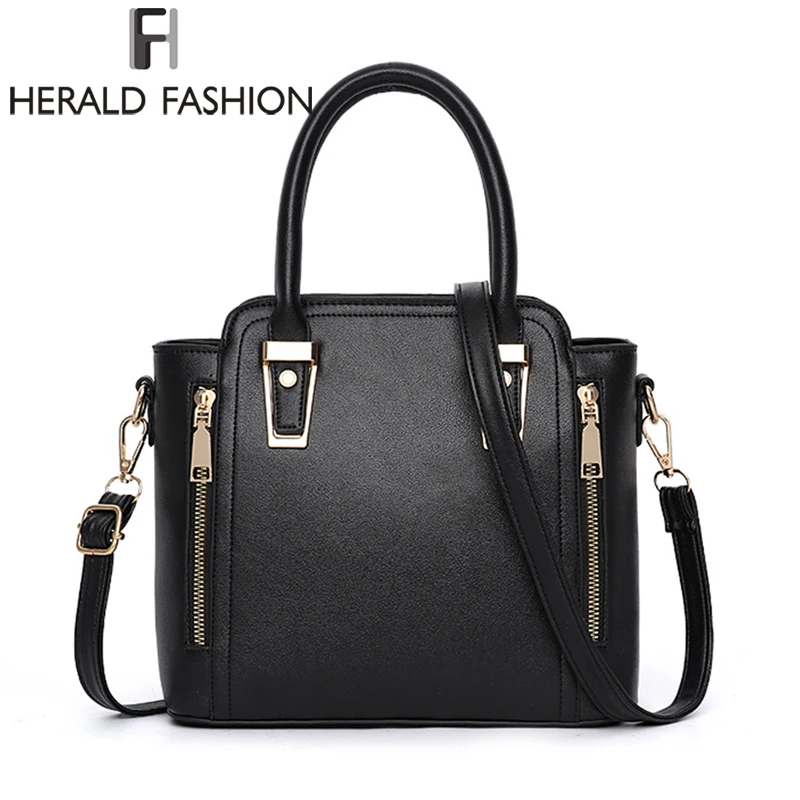 Herald Fashion Quality Women Leather Handbag Casual Top-handle Bags Large Capacity Female Shoulder Bags Lady's Messenger Bags
Herald Fashion Quality Women Leather Handbag Casual Top-handle Bags Large Capacity Female Shoulder Bags Lady's Messenger Bags