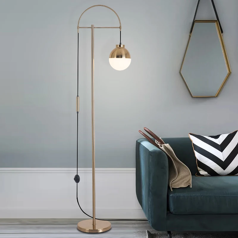 Nordic floor lamp modern simple living room gold iron glass ball light luxury bedroom bedside lamp study office lamp
Nordic floor lamp modern simple living room gold iron glass ball light luxury bedroom bedside lamp study office lamp