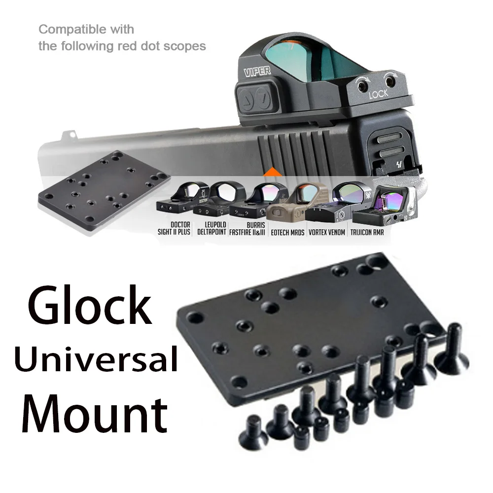 Tactical OPTICS Pistol Rear Sight Mount Glock Plate Base Mount Compatible With Universal Red Dot Sight for Real fire Caliber
Tactical OPTICS Pistol Rear Sight Mount Glock Plate Base Mount Compatible With Universal Red Dot Sight for Real fire Caliber
