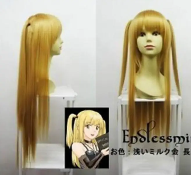 

Jewelry Wig Death Note Amane Misa Blonde Long Cosplay Party Wig Fashion 80cm Cos Wig Free Shipping