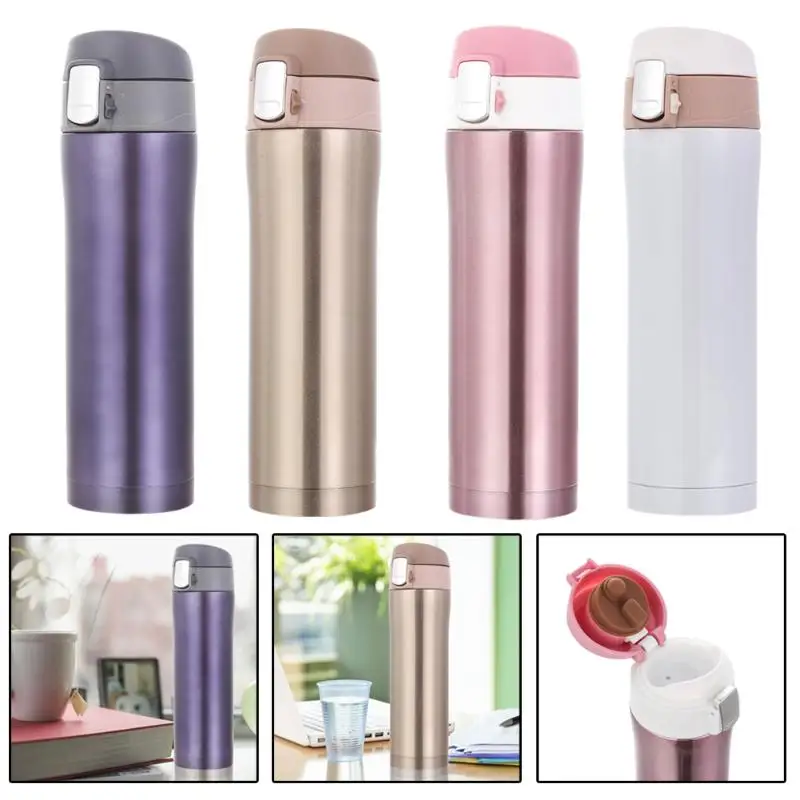 450ML Insulated Kitchen Thermoses Useful Stainless Steel Thermal Bottle Cup Coffee Mug with Lid Darrafa Termica Travel Drinkware
450ML Insulated Kitchen Thermoses Useful Stainless Steel Thermal Bottle Cup Coffee Mug with Lid Darrafa Termica Travel Drinkware