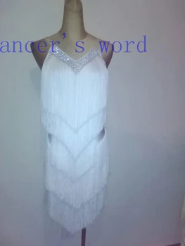 New style Latin dance costume sexy tassel diamond belt latin dance competition dress for women's child latin dance dresses S-L
New style Latin dance costume sexy tassel diamond belt latin dance competition dress for women's child latin dance dresses S-L
