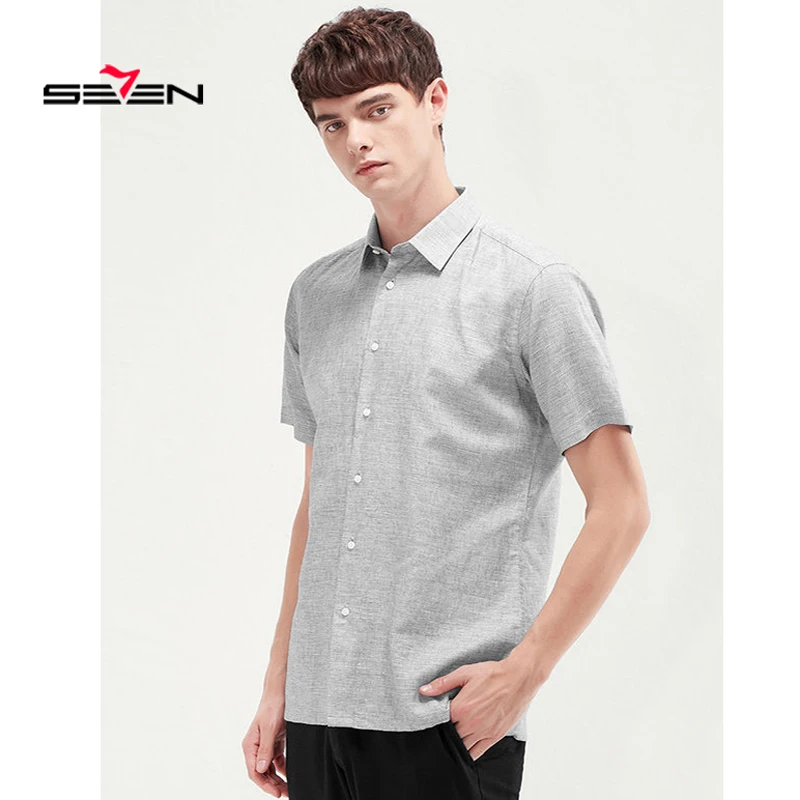 Seven7 Summer NEW fashion Mens sweatshirt Mens Dress Shirts Linen Slim Fit Casual Short Sleeves Shirt Business Shirts 116A30030
Seven7 Summer NEW fashion Mens sweatshirt Mens Dress Shirts Linen Slim Fit Casual Short Sleeves Shirt Business Shirts 116A30030