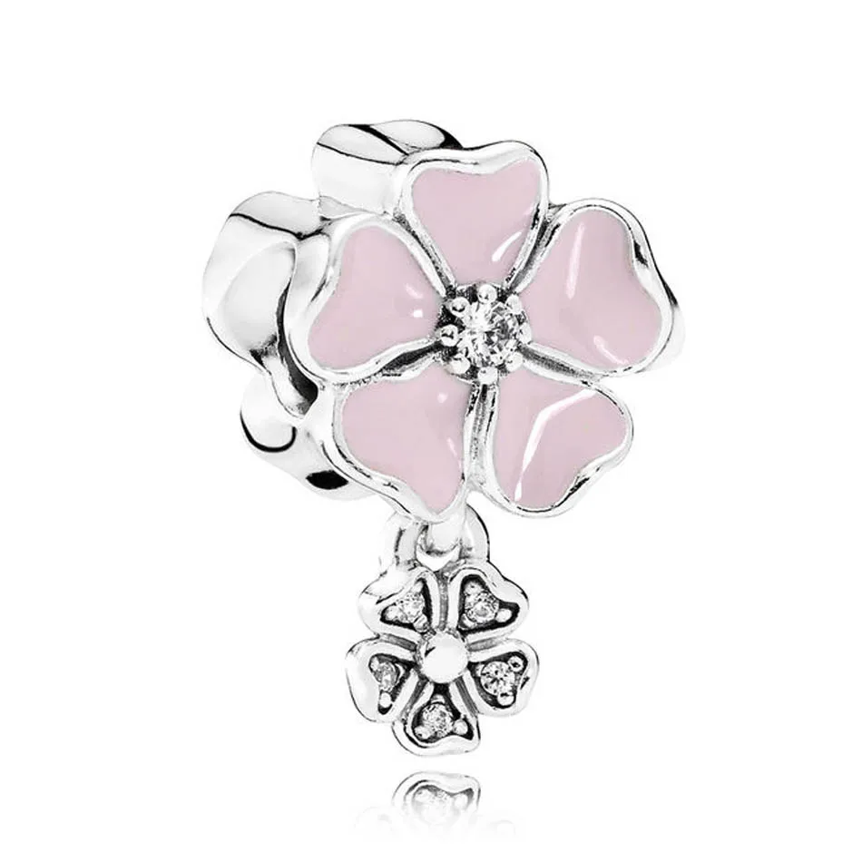 Authentic S925 Sterling Silver Pink Enamel Poetic blossom Dangle Pendant fit Lady Necklaces Lady Gift
Authentic S925 Sterling Silver Pink Enamel Poetic blossom Dangle Pendant fit Lady Necklaces Lady Gift
