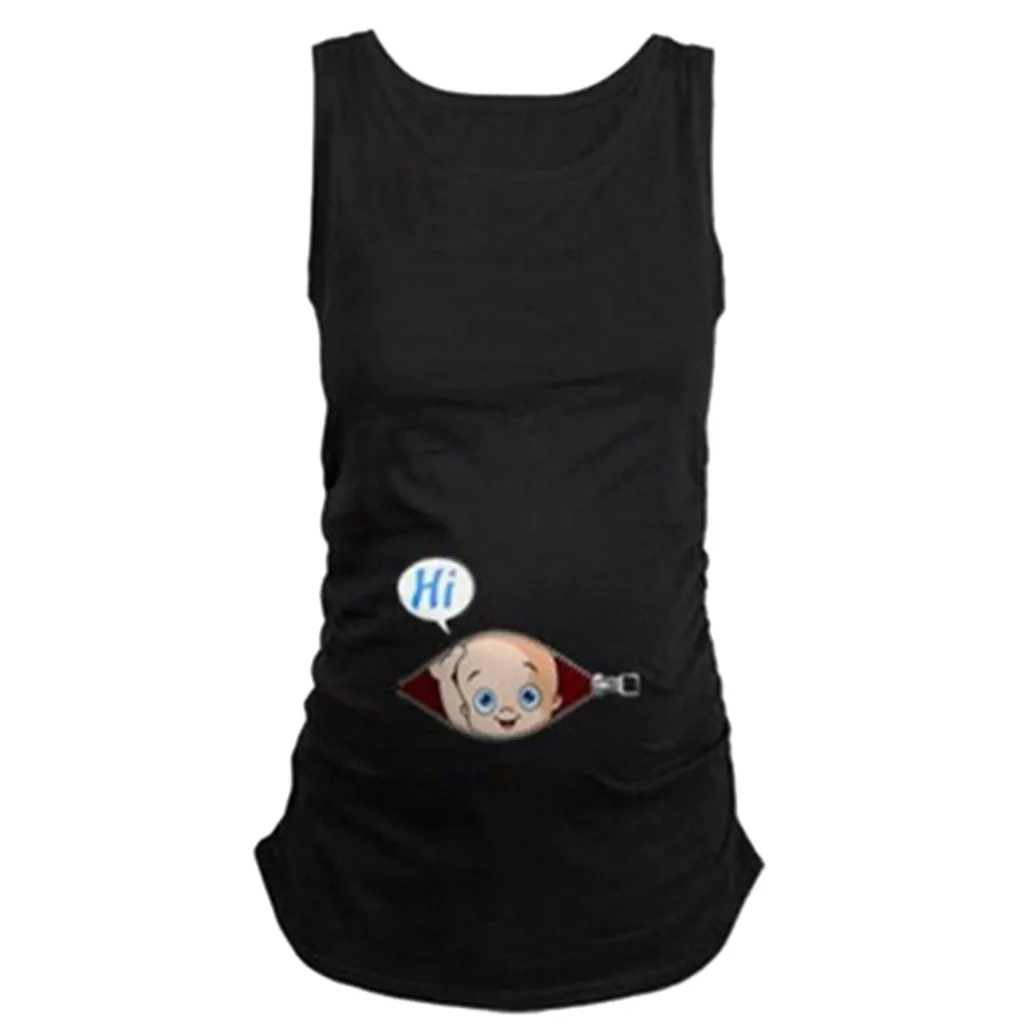 LONSANT Maternity Blouse Pregnant Sleeveless T-shirt women Cute baby Pattern Printed Vest Maternity Pregnant summer Tops
LONSANT Maternity Blouse Pregnant Sleeveless T-shirt women Cute baby Pattern Printed Vest Maternity Pregnant summer Tops