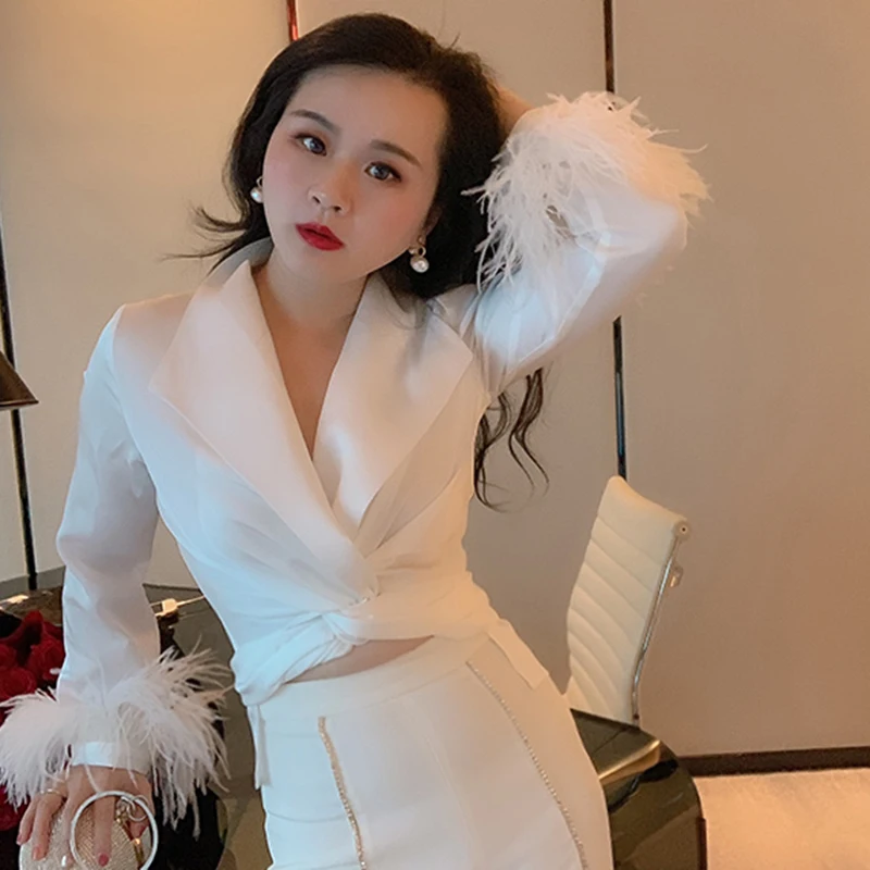 - HTB1qU84aPzuK1Rjy0Fpq6yEpFXaH - TWOTWINSTYLE Cetim Camisa Blusa Feminina V Patchwork Pescoço Penas Cintura Cruz Curto Encabeça Mulheres de Manga Comprida 2019 Primavera OL Moda - photo - HTB1qU84aPzuK1Rjy0Fpq6yEpFXaH - TWOTWINSTYLE Cetim Camisa Blusa Feminina V Patchwork Pescoço Penas Cintura Cruz Curto Encabeça Mulheres de Manga Comprida 2019 Primavera OL Moda