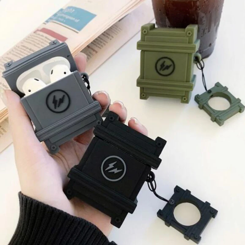 For AirPods Suitcase Trunk Case Army Military Box Wireless Earphone Headphone Luggage Cover for Airpods 2 with Finger Ring Strap
For AirPods Suitcase Trunk Case Army Military Box Wireless Earphone Headphone Luggage Cover for Airpods 2 with Finger Ring Strap