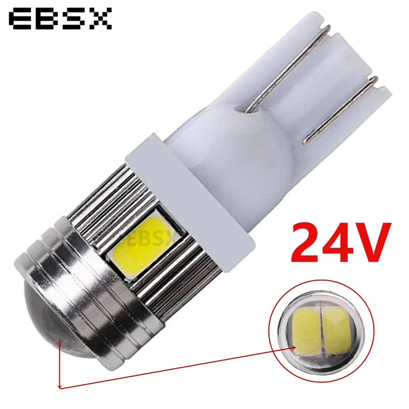 EBSX 24V ! 2/4/6/8/10 PCS T10 LED 194 168 W5W 5630 5730 6 SMD LED Light Bulb Len White Tail Clearance Light License Plate Lamp
EBSX 24V ! 2/4/6/8/10 PCS T10 LED 194 168 W5W 5630 5730 6 SMD LED Light Bulb Len White Tail Clearance Light License Plate Lamp
