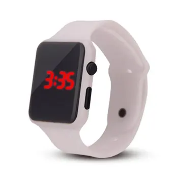 Fashion Casual LED Silicone Watch Men And Women Square Electronic Watch Sports White/Black/Sky Blue
Fashion Casual LED Silicone Watch Men And Women Square Electronic Watch Sports White/Black/Sky Blue