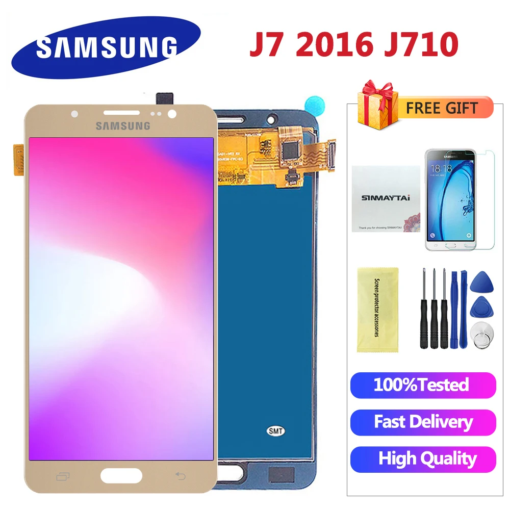 For Samsung galaxy j7 lcd display 2016 J710 SM-J710F J710M J710H J710FN LCD Display With Touch Screen Digitizer Assembly
For Samsung galaxy j7 lcd display 2016 J710 SM-J710F J710M J710H J710FN LCD Display With Touch Screen Digitizer Assembly