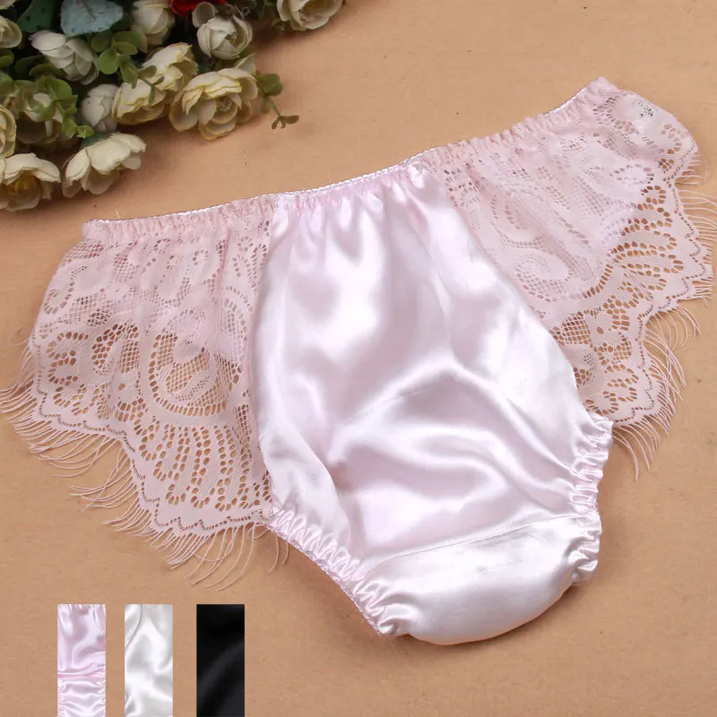 Popularity explodes with 100% mulberry silk silk underwear women behind the low waist briefs sexy lace on both sides
Popularity explodes with 100% mulberry silk silk underwear women behind the low waist briefs sexy lace on both sides