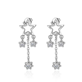 XIYANIKE 925 Sterling Silver New Arrival Simple Character Pentagonal Star Zircon Earrings For Women Oorbellen Brincos VES6611
XIYANIKE 925 Sterling Silver New Arrival Simple Character Pentagonal Star Zircon Earrings For Women Oorbellen Brincos VES6611