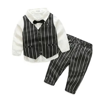 Spring Formal Long Sleeve Clothing Set for Baby Boy Wedding And Party Costume Children's Boy Clothing Suit Blouse+Vest+Pant 3PCS
Spring Formal Long Sleeve Clothing Set for Baby Boy Wedding And Party Costume Children's Boy Clothing Suit Blouse+Vest+Pant 3PCS