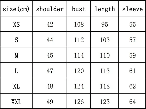 Hawk Size Chart