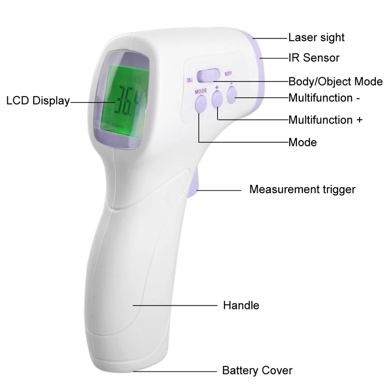 Baby Diagnostic-tool Digital Thermometer For Baby Non Contact Infared Thermometer Body Temperature Measure 3-Color Backlight 
Baby Diagnostic-tool Digital Thermometer For Baby Non Contact Infared Thermometer Body Temperature Measure 3-Color Backlight