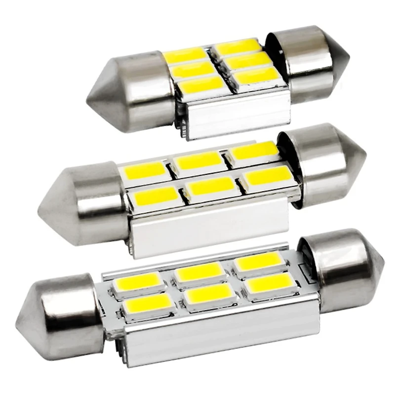 4 шт. 31 мм 36 39 C5W C3W c10w 6 SMD 5630 светодиодная лампа CANBUS без ошибок для номерного знака
