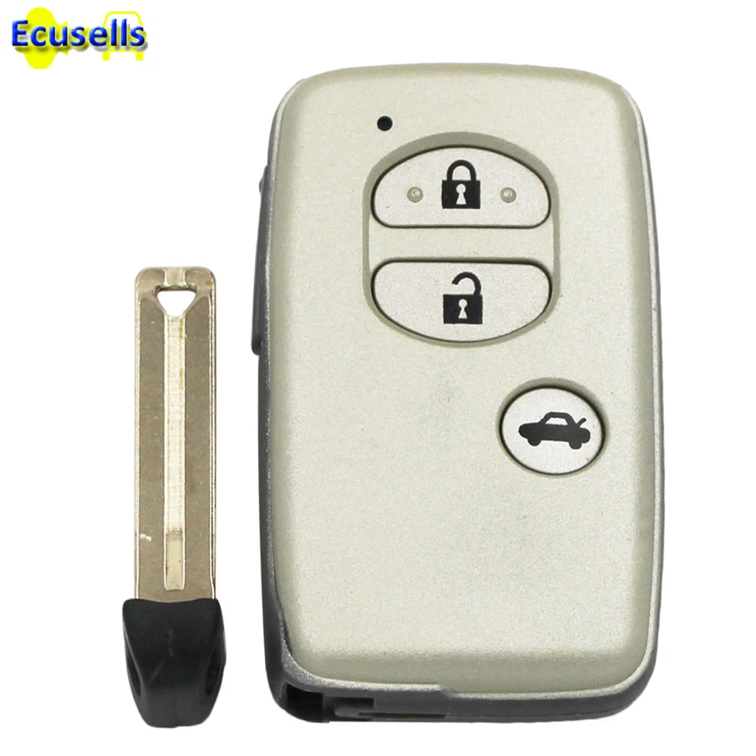 Replacement Remote Key Shell Case Fob 3 Button for TOYOTA Camry Crown Highlander Land cruiser Venza with small uncut insert key
Replacement Remote Key Shell Case Fob 3 Button for TOYOTA Camry Crown Highlander Land cruiser Venza with small uncut insert key