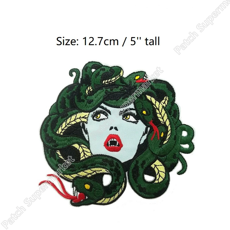 5" LARGE Medusa Embroidered Badge Iron On Sew On Patch Biker Vest MC Leather Jacket TACTICAL COMBAT BADGE MORALE MILITARY badge
5" LARGE Medusa Embroidered Badge Iron On Sew On Patch Biker Vest MC Leather Jacket TACTICAL COMBAT BADGE MORALE MILITARY badge