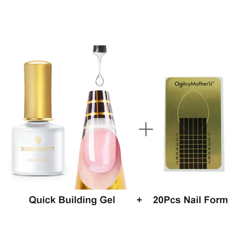 BORN PRETTY 6ml Quick Building Nail Gel Set With 20pcs Forms Nail Tips Finger Extension Glue UV Builder Nail Gel UV Gel Tip
BORN PRETTY 6ml Quick Building Nail Gel Set With 20pcs Forms Nail Tips Finger Extension Glue UV Builder Nail Gel UV Gel Tip