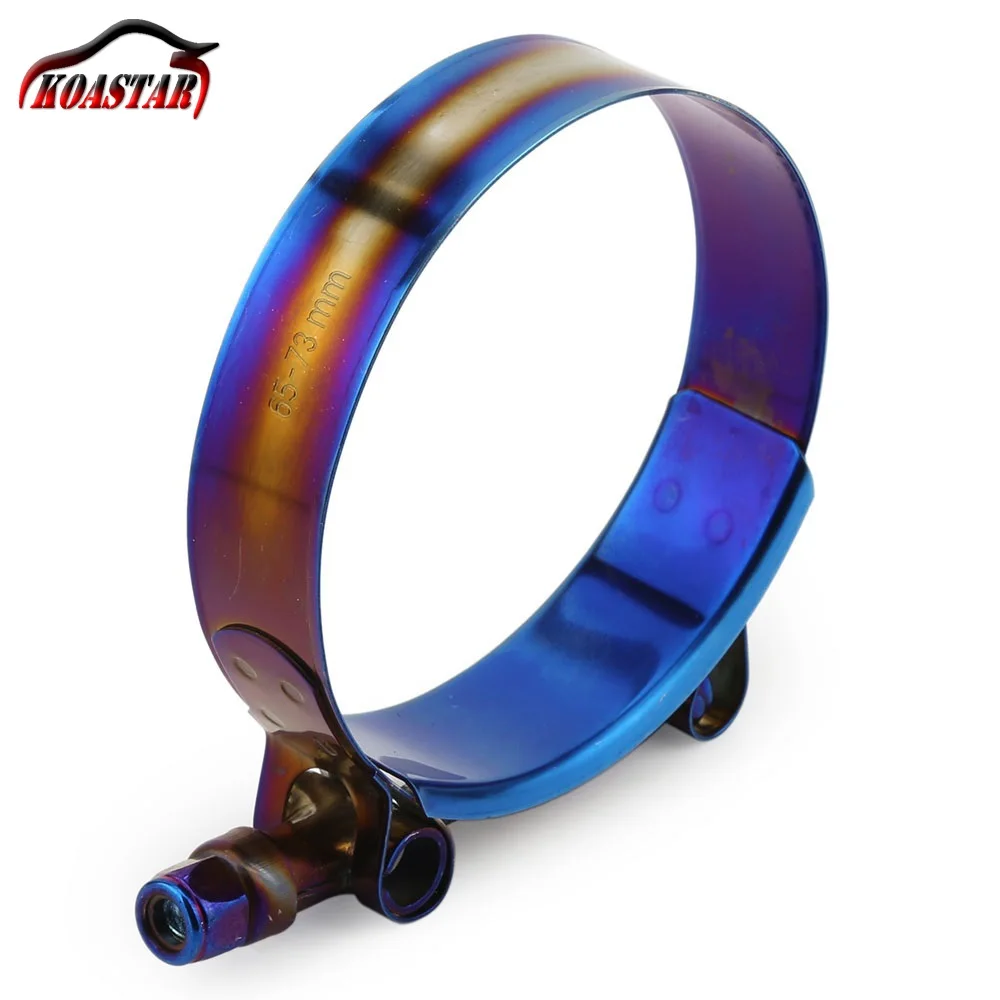 1.75" to 3.75" 45mm to 105mm Stainless Steel T-Bolt Hose Clip Clamp Kit Adjustable Universal Titanium Blue Finish Clamps Pipe
1.75" to 3.75" 45mm to 105mm Stainless Steel T-Bolt Hose Clip Clamp Kit Adjustable Universal Titanium Blue Finish Clamps Pipe
