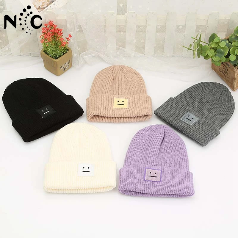 Autumn Winter Spring Warm Wool Knitted Hats Female Casual Smile Face Ear Head Caps Hat Skullies Beanies For Women Men Lovers
Autumn Winter Spring Warm Wool Knitted Hats Female Casual Smile Face Ear Head Caps Hat Skullies Beanies For Women Men Lovers