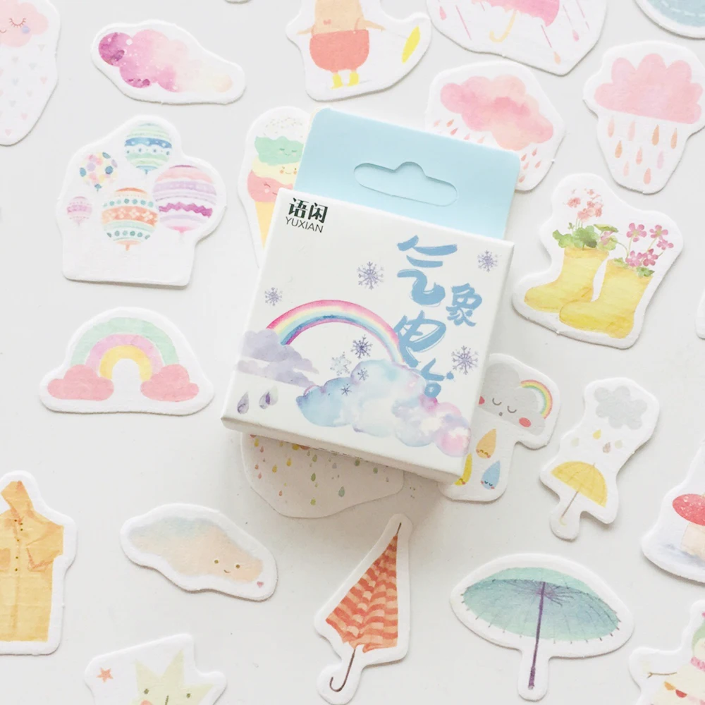 1 Box Rainbow Weather Station DIY Decorative Stickers Phone Bottle Decor Label Stickers
1 Box Rainbow Weather Station DIY Decorative Stickers Phone Bottle Decor Label Stickers