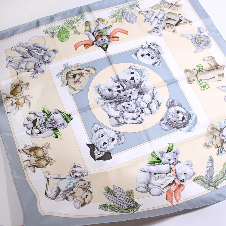 Cartoon Bear Family Twill Silk Surprise Women's Scarf Square Scarves Shawl Match Pashmina NEW Neck Wear Accessory 90x90cm FJ113 
Cartoon Bear Family Twill Silk Surprise Women's Scarf Square Scarves Shawl Match Pashmina NEW Neck Wear Accessory 90x90cm FJ113