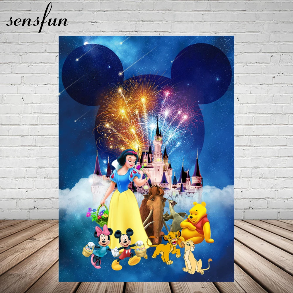 Sensfun Girls Princess Minnie Mickey Cartoon Characters Castle Firework Display Backdrop Children Backgrounds For Photo Studio
Sensfun Girls Princess Minnie Mickey Cartoon Characters Castle Firework Display Backdrop Children Backgrounds For Photo Studio