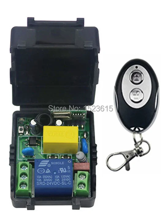 New AC220V 1CH RF Wireless Mini Switch Relay Receiver + ellipse shape Transmitters for Appliances Gate Garage Door
New AC220V 1CH RF Wireless Mini Switch Relay Receiver + ellipse shape Transmitters for Appliances Gate Garage Door