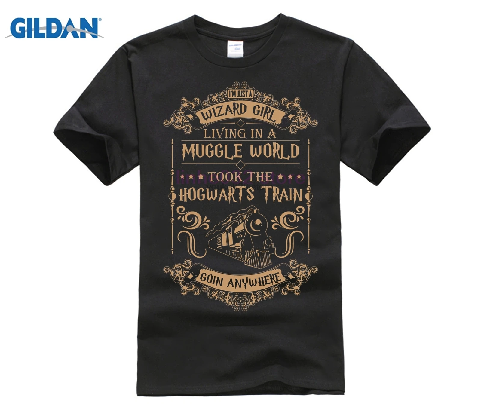 

2019 hot sell men harry tee Wizard Girl Took a Midnight Train T-Shirt potter men t shirt