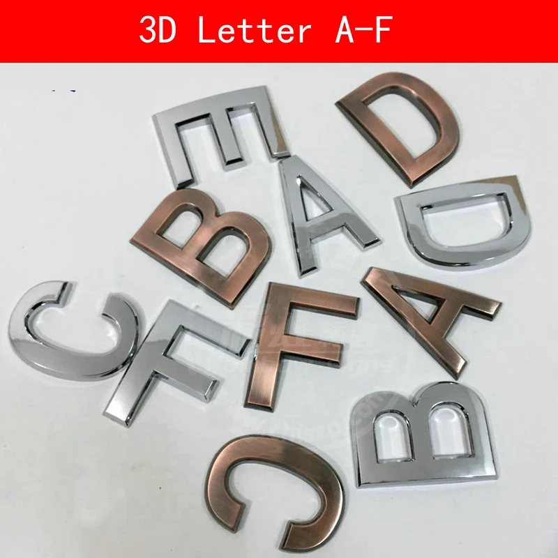 1PCS A-F single Letter ABS Antique Brushed sliver color size 50*35*6mm letter Sticker DIY for door plate house sign
1PCS A-F single Letter ABS Antique Brushed sliver color size 50*35*6mm letter Sticker DIY for door plate house sign