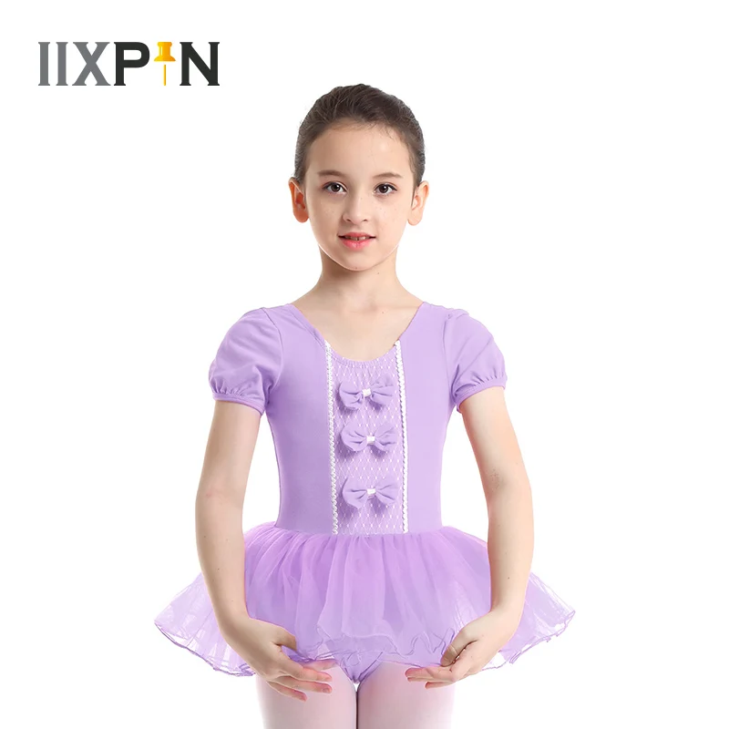 Girls ballet dress for child dance costume ballerina Mesh Short Sleeves Bowknots Ballet Gymnastics Leotard Dress balletpakje
Girls ballet dress for child dance costume ballerina Mesh Short Sleeves Bowknots Ballet Gymnastics Leotard Dress balletpakje