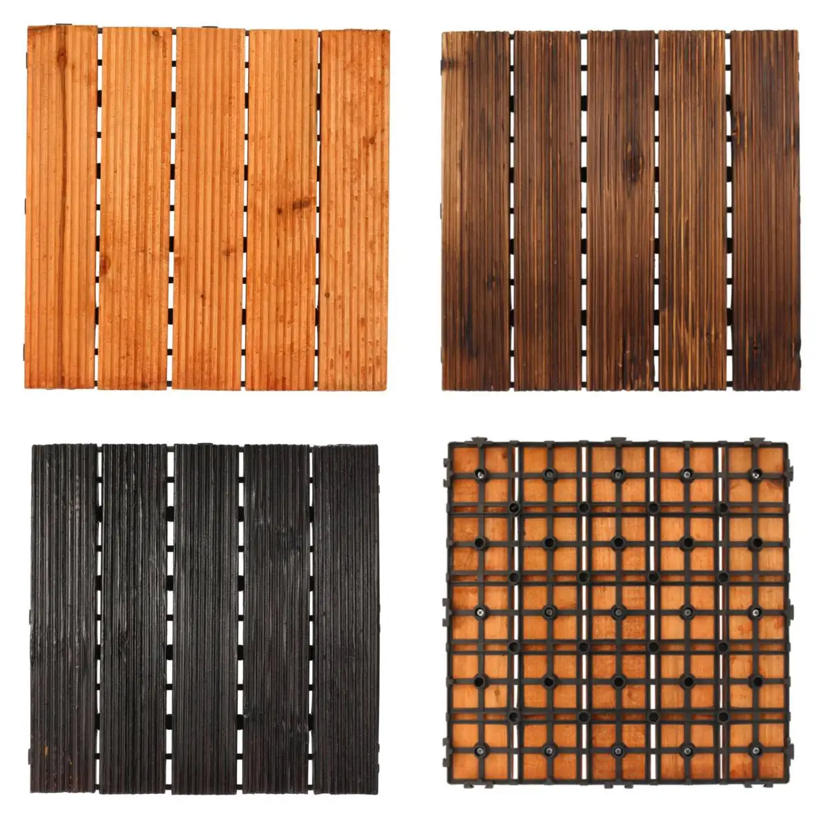 DIY Wood Patio Interlocking Flooring Decking Tile Indoor Outdoor Garden Floor Decoration Furniture Accessories 3 Colors 30x30cm
DIY Wood Patio Interlocking Flooring Decking Tile Indoor Outdoor Garden Floor Decoration Furniture Accessories 3 Colors 30x30cm