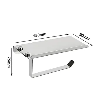 Stainless steel roll tissue towel toilet paper holder with phone shelf for kitchen bathroom accessories Products Bath Shower
Stainless steel roll tissue towel toilet paper holder with phone shelf for kitchen bathroom accessories Products Bath Shower