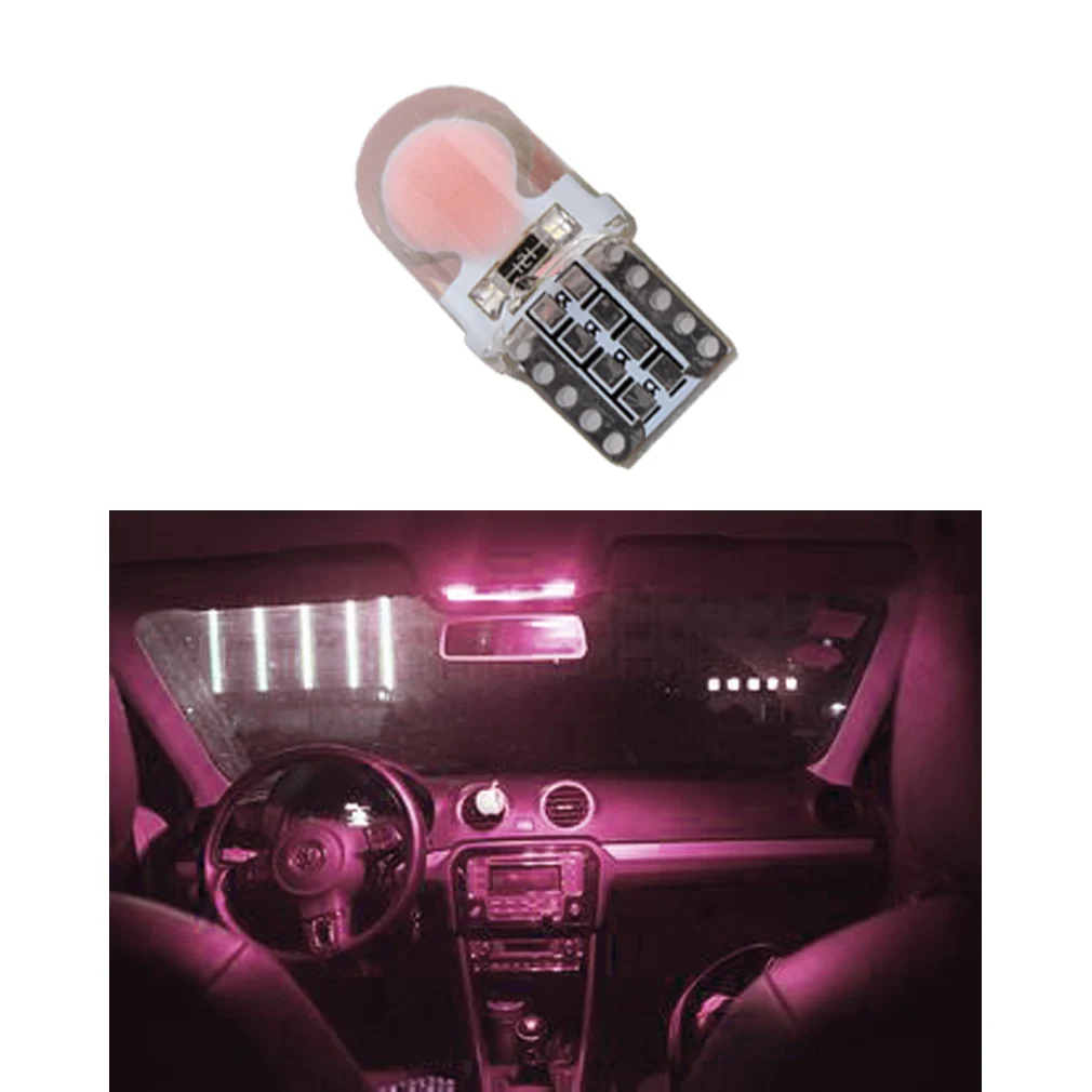 Auto T10 Pink Red 194 W5W 168 COB 8-SMD Silica Car LED Super Bright Turn Side License Plate Light Lamp Interior Bulb DC12V
Auto T10 Pink Red 194 W5W 168 COB 8-SMD Silica Car LED Super Bright Turn Side License Plate Light Lamp Interior Bulb DC12V