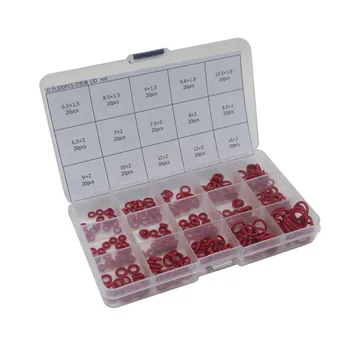 300pcs O Ring Seal Kit 15 Different Sizes Silicon O-ring Sealing Gasket Assortment Set with Plastic Case
300pcs O Ring Seal Kit 15 Different Sizes Silicon O-ring Sealing Gasket Assortment Set with Plastic Case