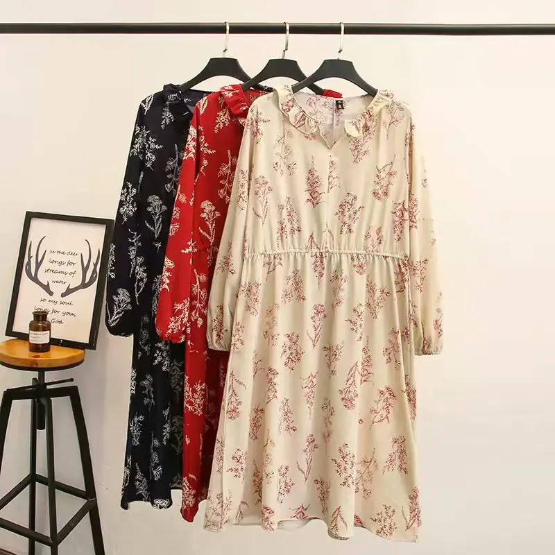 Oversized Plus Size Spring Long Sleeve Cotton Ladies Dress 2019 New Fashion Female Long floral Dress
Oversized Plus Size Spring Long Sleeve Cotton Ladies Dress 2019 New Fashion Female Long floral Dress