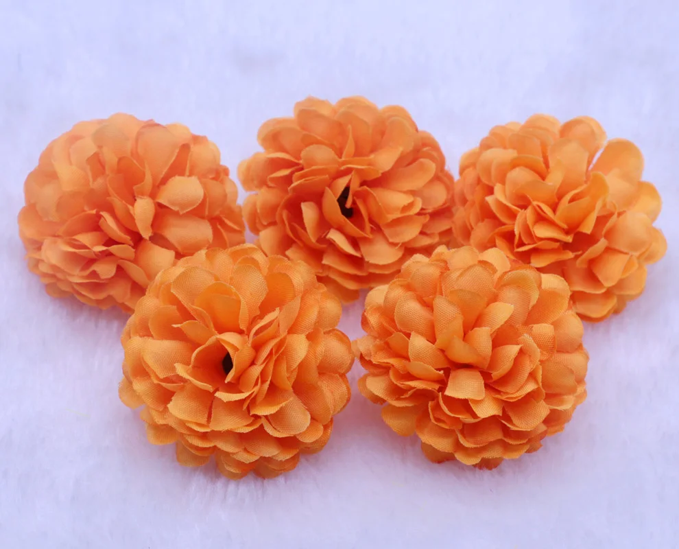 Wholesale! 50pcs/Lot 5CM Orange color Ball Daisy artificial Silk Flowers heads Wedding Party home DIY Decoration Craft Floral
Wholesale! 50pcs/Lot 5CM Orange color Ball Daisy artificial Silk Flowers heads Wedding Party home DIY Decoration Craft Floral