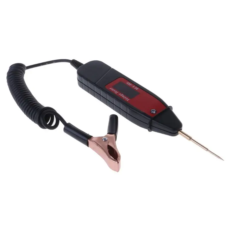 1.65m Spring Line Car Digital LCD Electric Voltage Test Pen Probe Detector Tester With LED Light for Auto Car Testing Tool
1.65m Spring Line Car Digital LCD Electric Voltage Test Pen Probe Detector Tester With LED Light for Auto Car Testing Tool