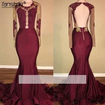 Burgundy Prom Dresses Mermaid Long Sleeves Beaded Lace Backless Party Maxys Long Prom Gown Evening Dresses Robe De Soiree-i
Burgundy Prom Dresses Mermaid Long Sleeves Beaded Lace Backless Party Maxys Long Prom Gown Evening Dresses Robe De Soiree-i