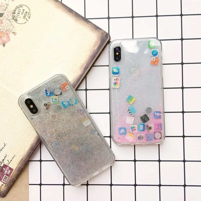 Мода кремния мобильных приложений значок узор чехол для телефона iphone X 6 6s плюс 7 8