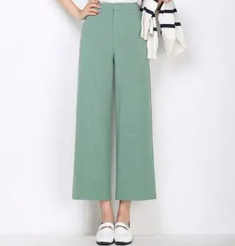 Wide leg pants for women plus size black red green white orange high waist casual capris spring summer autumn new OL ysy0802
Wide leg pants for women plus size black red green white orange high waist casual capris spring summer autumn new OL ysy0802